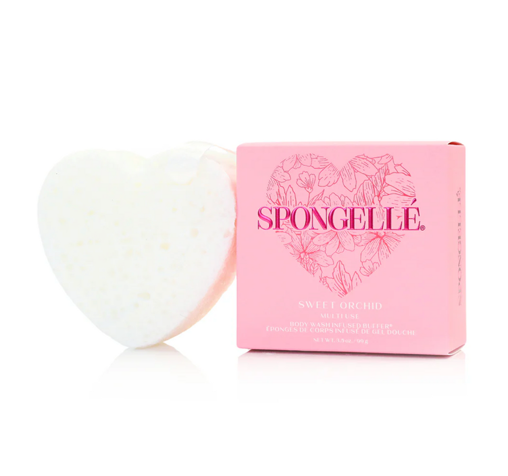 Spongellé - Valentine's Day Heart Body Wash Infused Buffer, 4 Scents