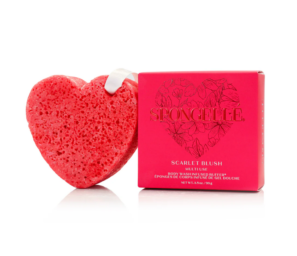 Spongellé - Valentine's Day Heart Body Wash Infused Buffer, 4 Scents