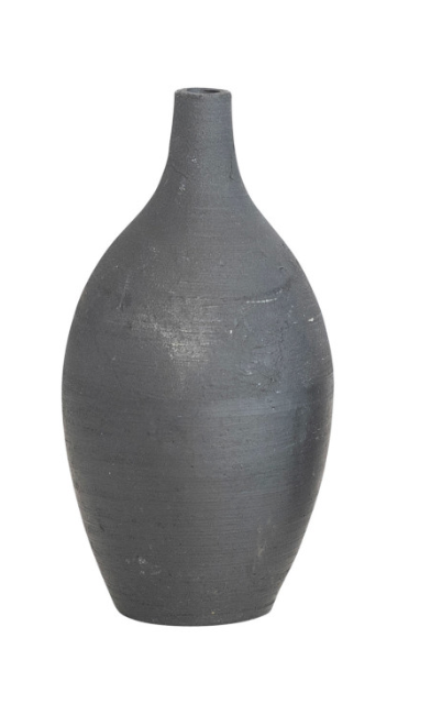 Handmade Terra-cotta Vase w/ Black Chalkboard Finish, 2 Styles