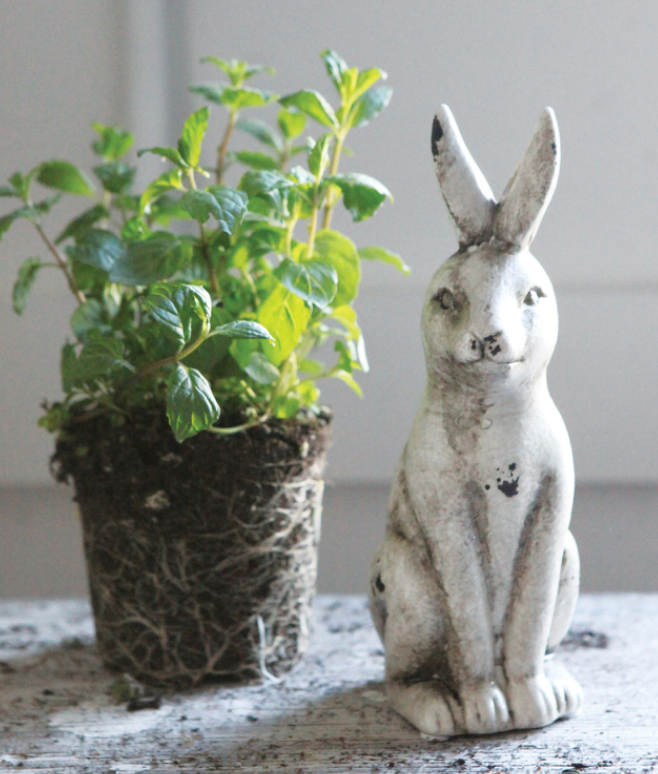 Distressed Ceramic Rabbit