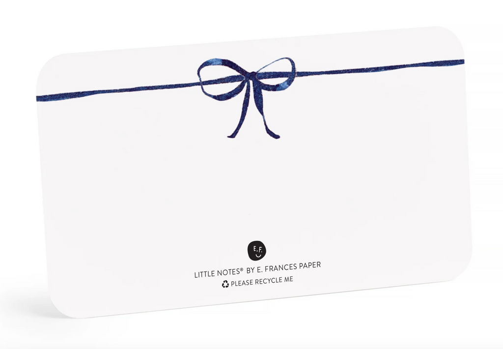 Little Notes Notecards - Navy Bow