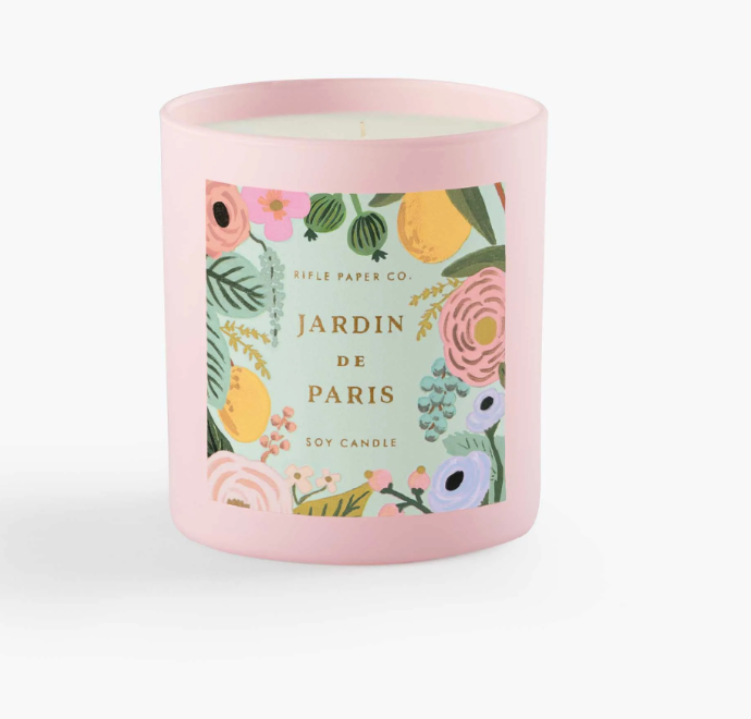 Rifle Paper Co. Jardin de Paris Boxed Candle, 9.5 Ounces