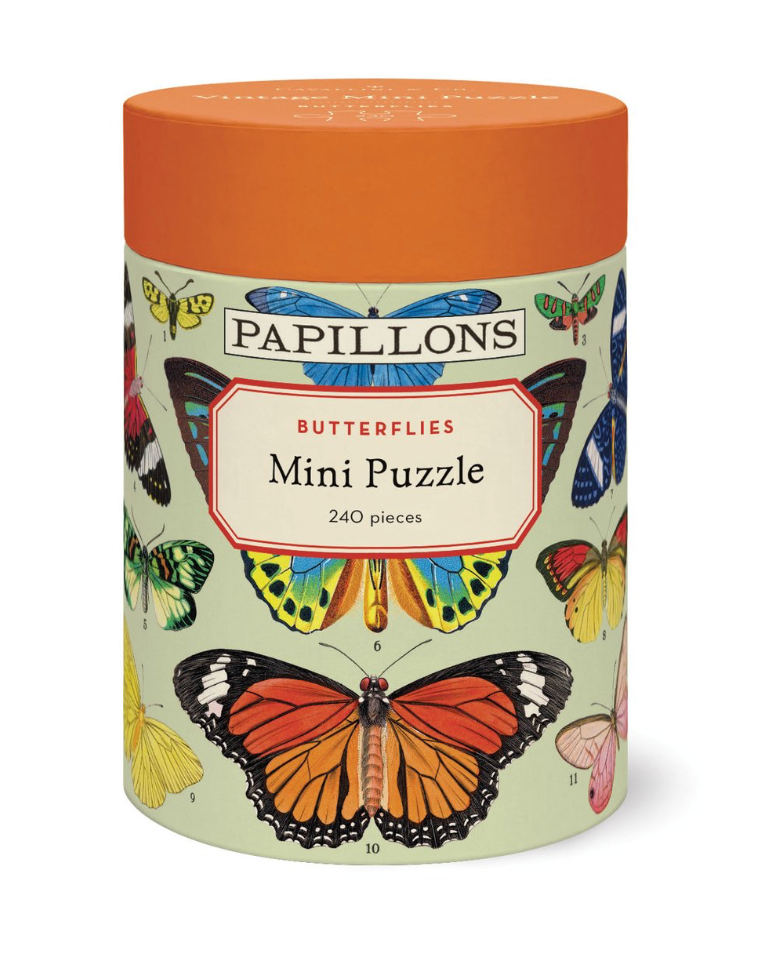 Cavallini Butterflies Vintage Mini Puzzle, 240 Pieces