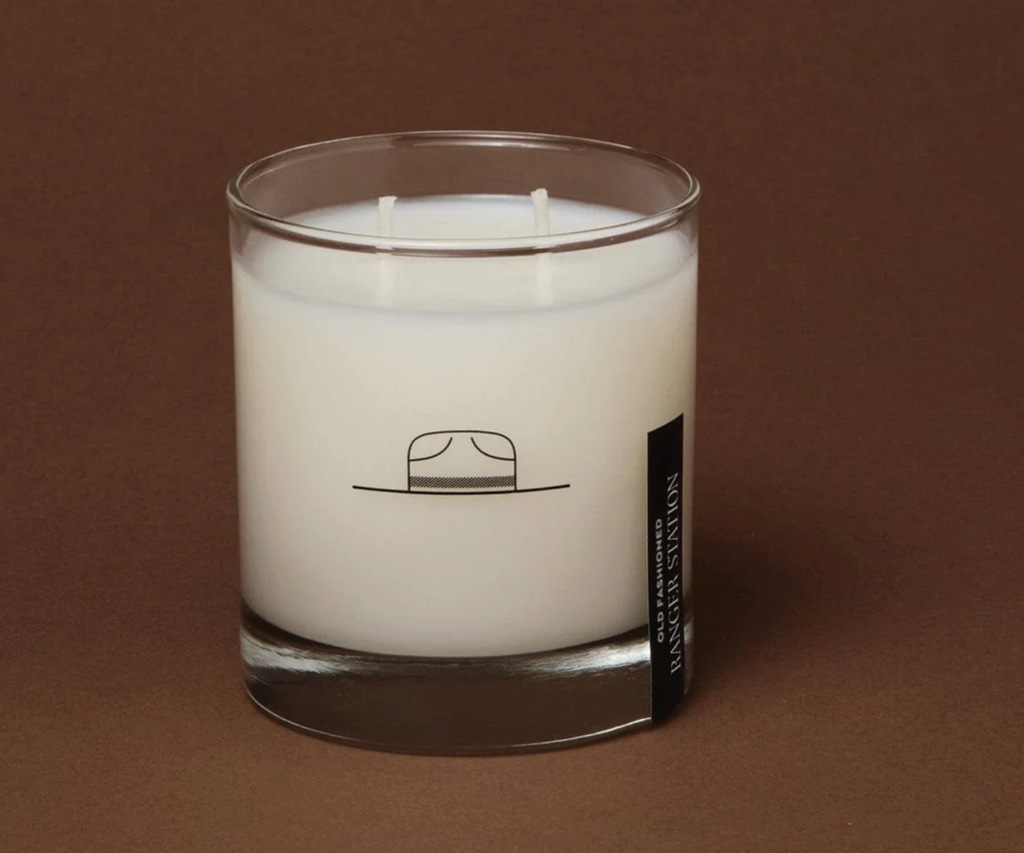 Ranger Station "Old Fashioned" Whiskey Glass Boxed Candle, 8 Ounces