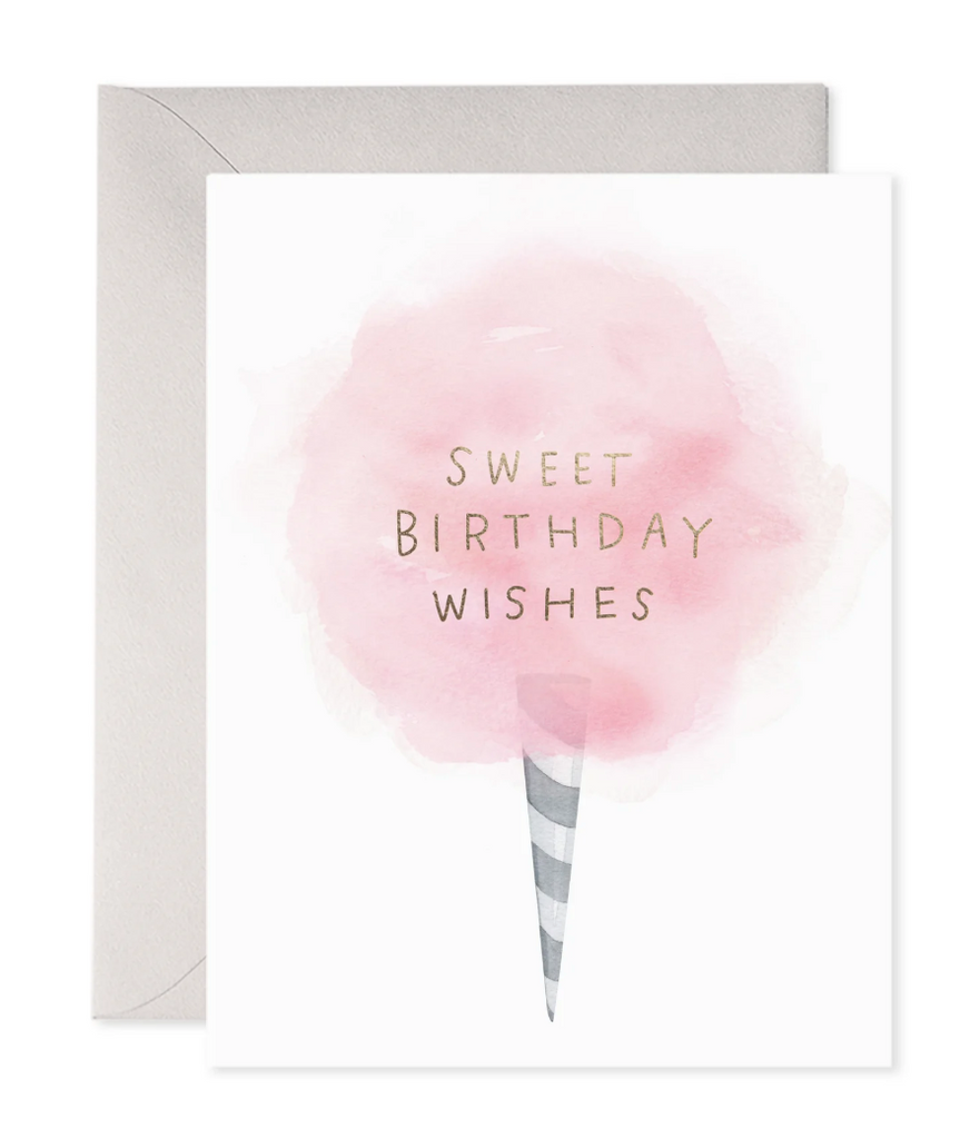 Cotton Candy Birthday Greeting Card