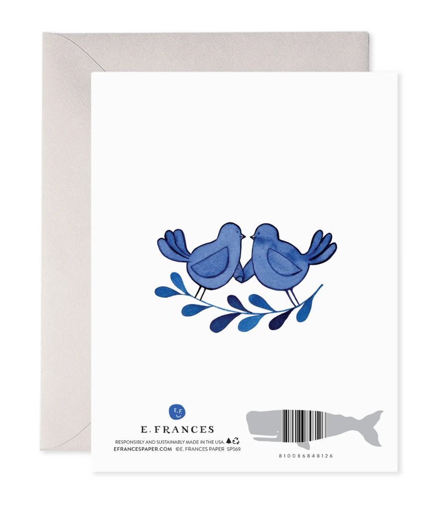 Blue Birds Anniversary Greeting Card