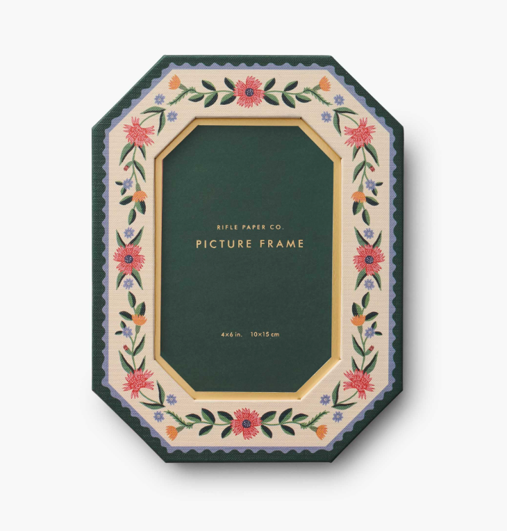Rifle Paper Co. Paper Wrapped Picture Frame, Aster, 4"x6"