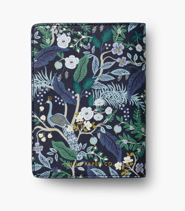 Rifle Paper Co. Passport Holder ~ Peacock