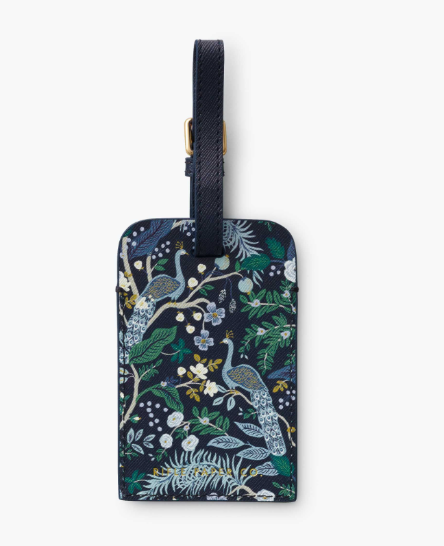 Rifle Paper Co. Luggage Tag ~ Peacock