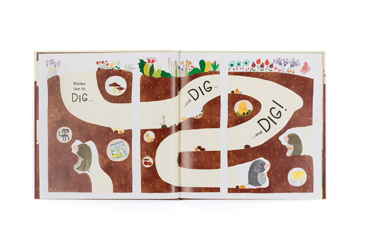 Jellycat Muswell Mole and the Buried Treasure Book