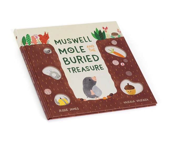 Jellycat Muswell Mole and the Buried Treasure Book