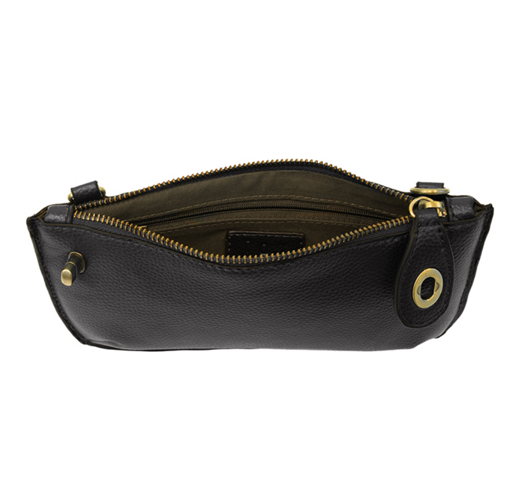 Joy Susan Mini Crossbody Wristlet Clutch ~ Black