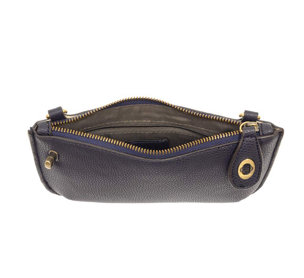 Joy Susan Mini Crossbody Wristlet Clutch ~ New Navy