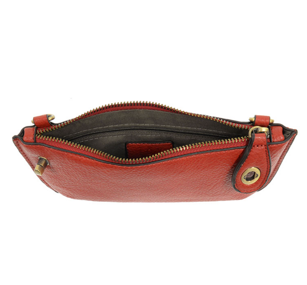 Joy Susan Mini Crossbody Wristlet Clutch ~ Cherry Red