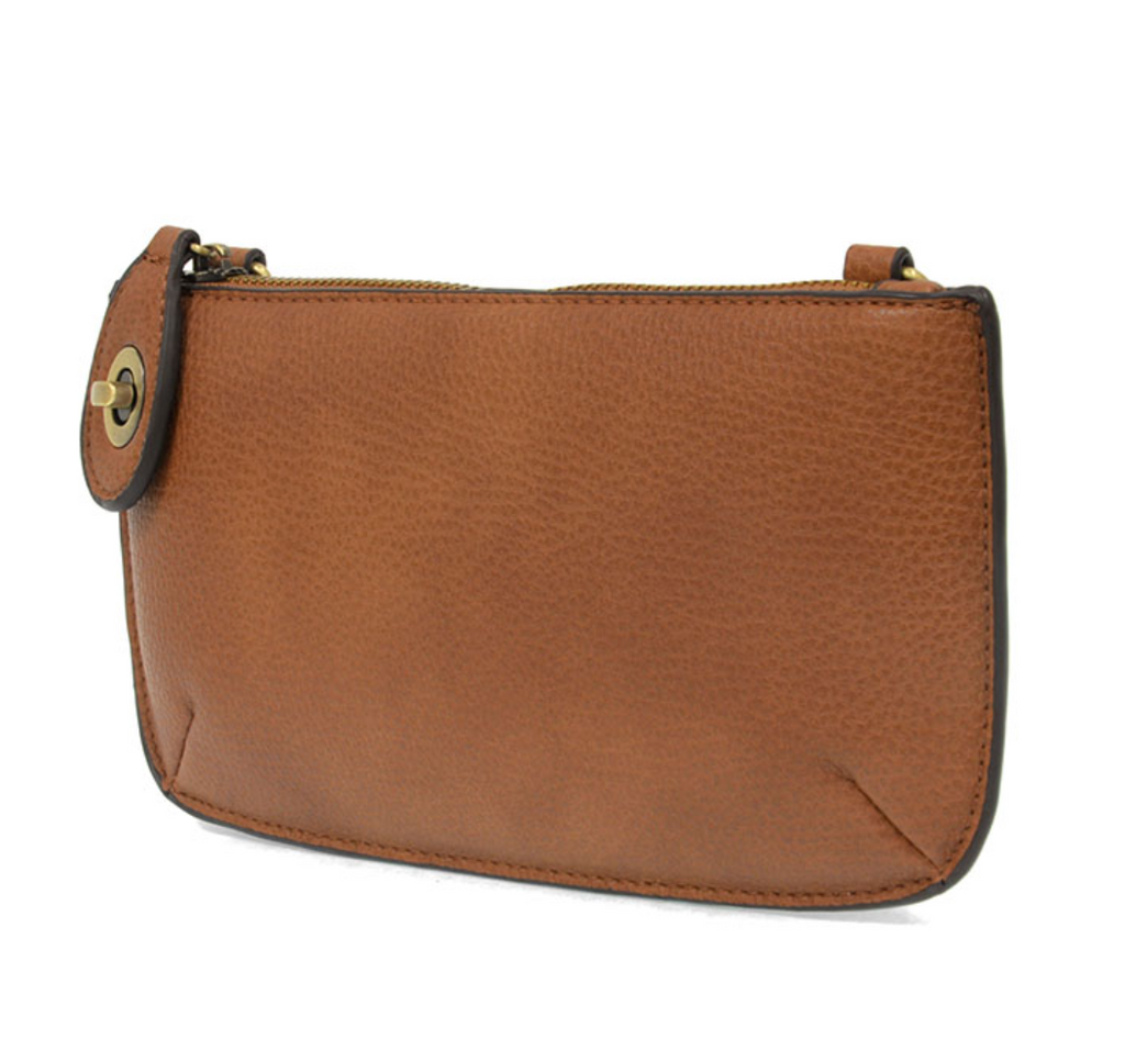 Joy Susan Mini Crossbody Wristlet Clutch ~ Cedar Brown