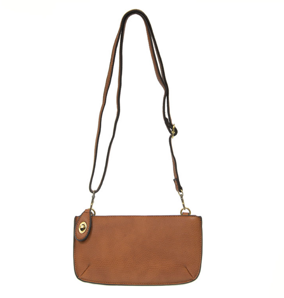 Joy Susan Mini Crossbody Wristlet Clutch ~ Cedar Brown