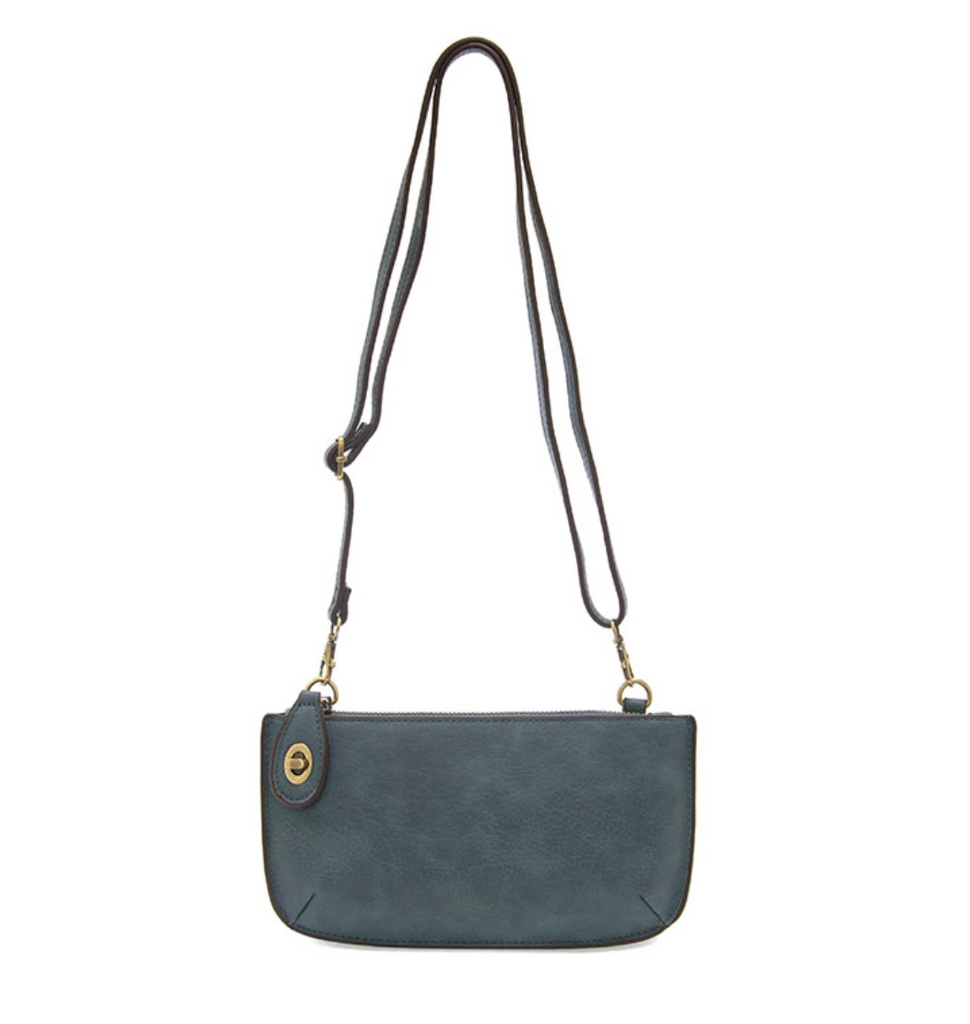 Joy Susan Mini Crossbody Wristlet Clutch ~ Washed Denim