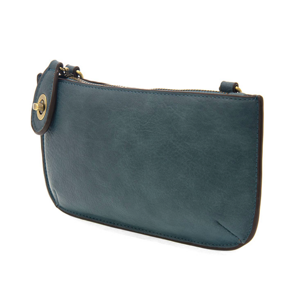 Joy Susan Mini Crossbody Wristlet Clutch ~ Washed Denim