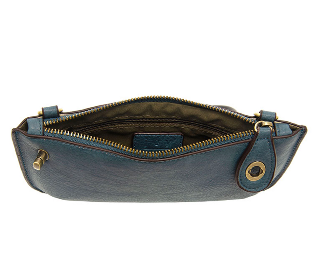 Joy Susan Mini Crossbody Wristlet Clutch ~ Washed Denim