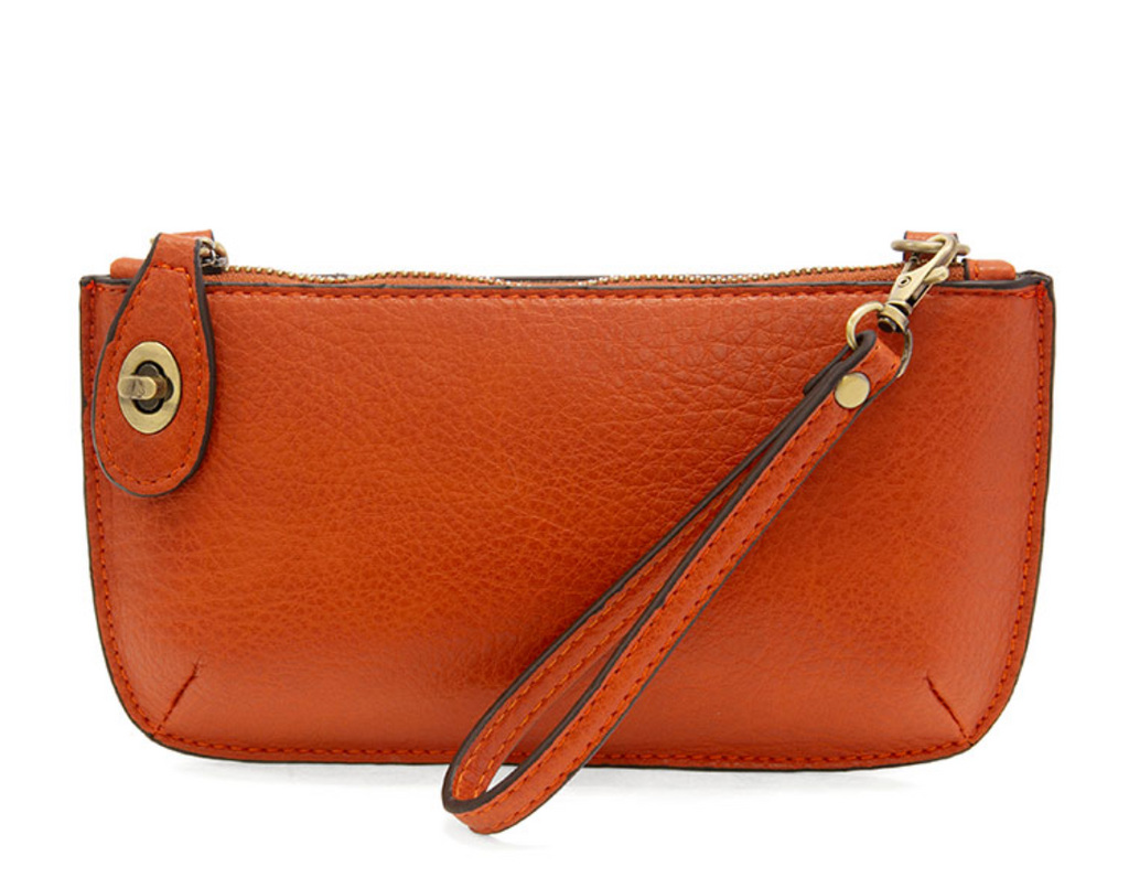 Joy Susan Mini Crossbody Wristlet Clutch ~ Burnt Orange