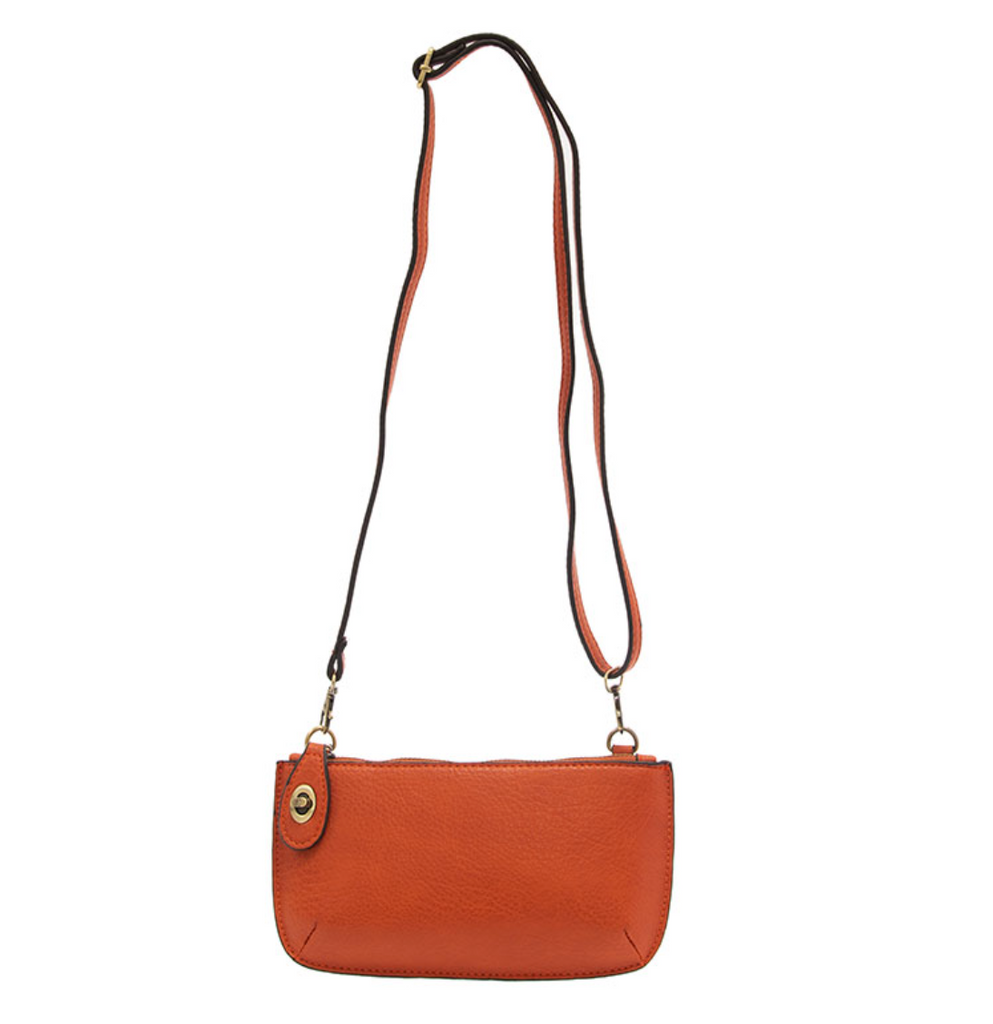 Joy Susan Mini Crossbody Wristlet Clutch ~ Burnt Orange