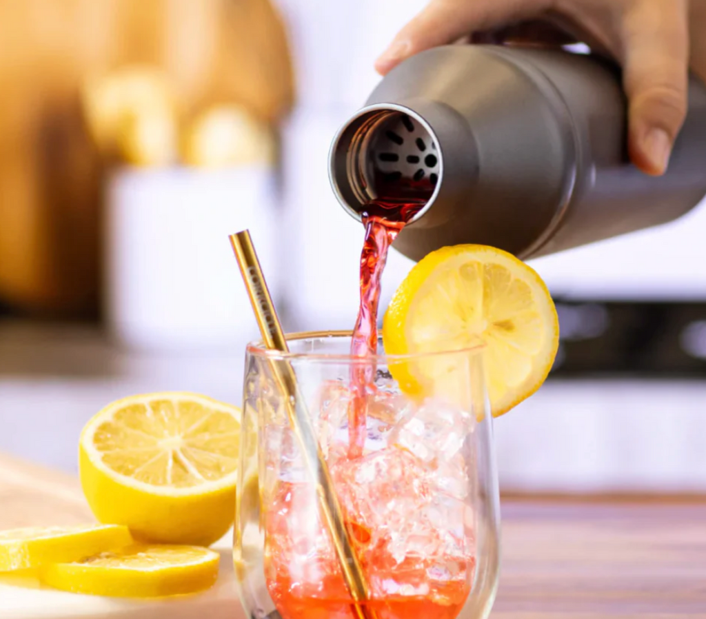 Corkcicle Cocktail Shaker - Ceramic Slate, 17 Ounces
