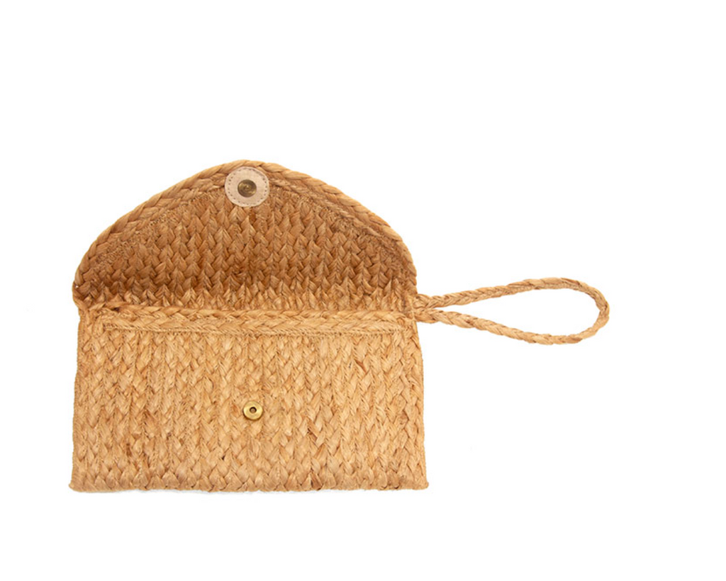 Joy Susan Portia Jute Clutch Wristlet ~ Natural