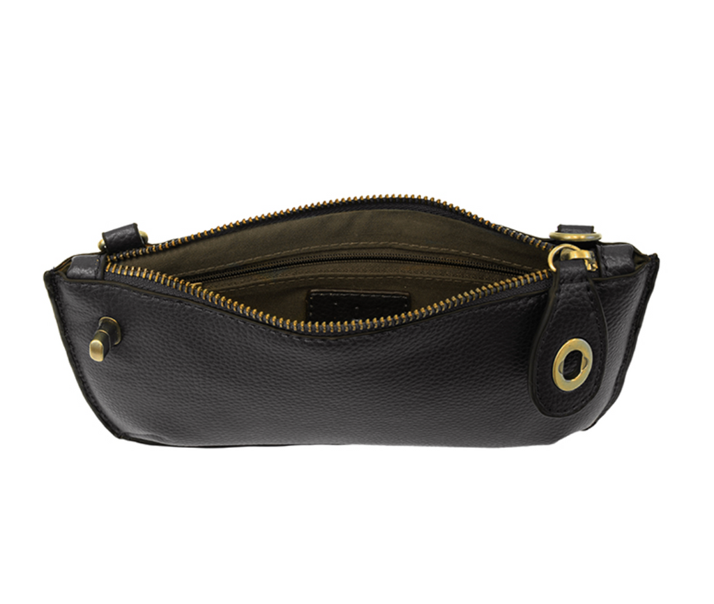 Joy Susan Mini Crossbody Wristlet Clutch ~ Black