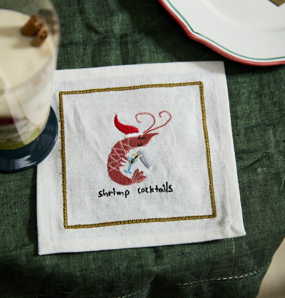 Tipsy Critters Cocktail Napkins, Set of 4, 4 Styles