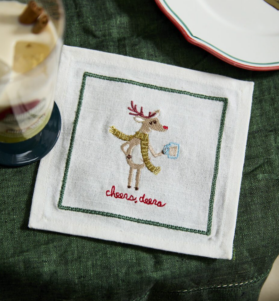 Tipsy Critters Cocktail Napkins, Set of 4, 4 Styles