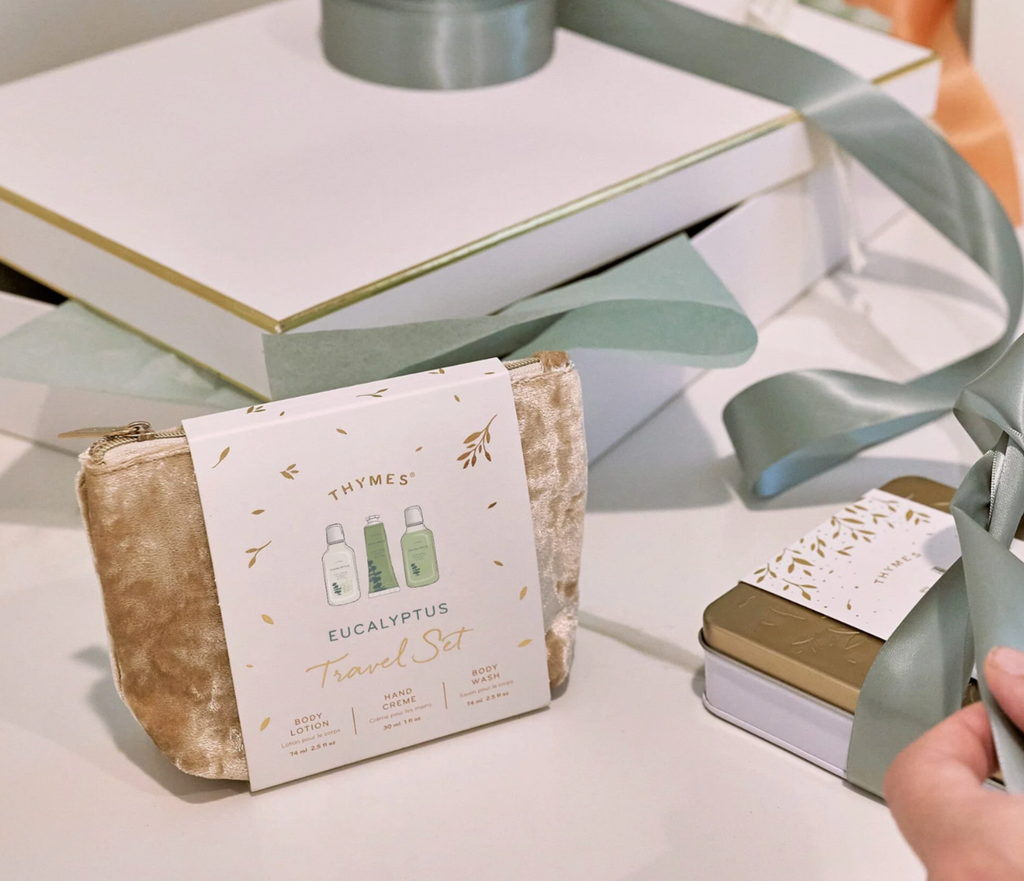 Thymes Eucalyptus Travel Set with Beauty Bag