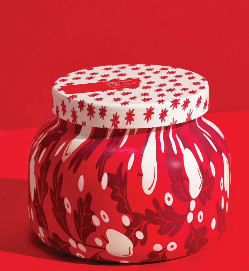 Capri Blue Pattern Play Apple Cider Social Signature Jar, 19 Ounces