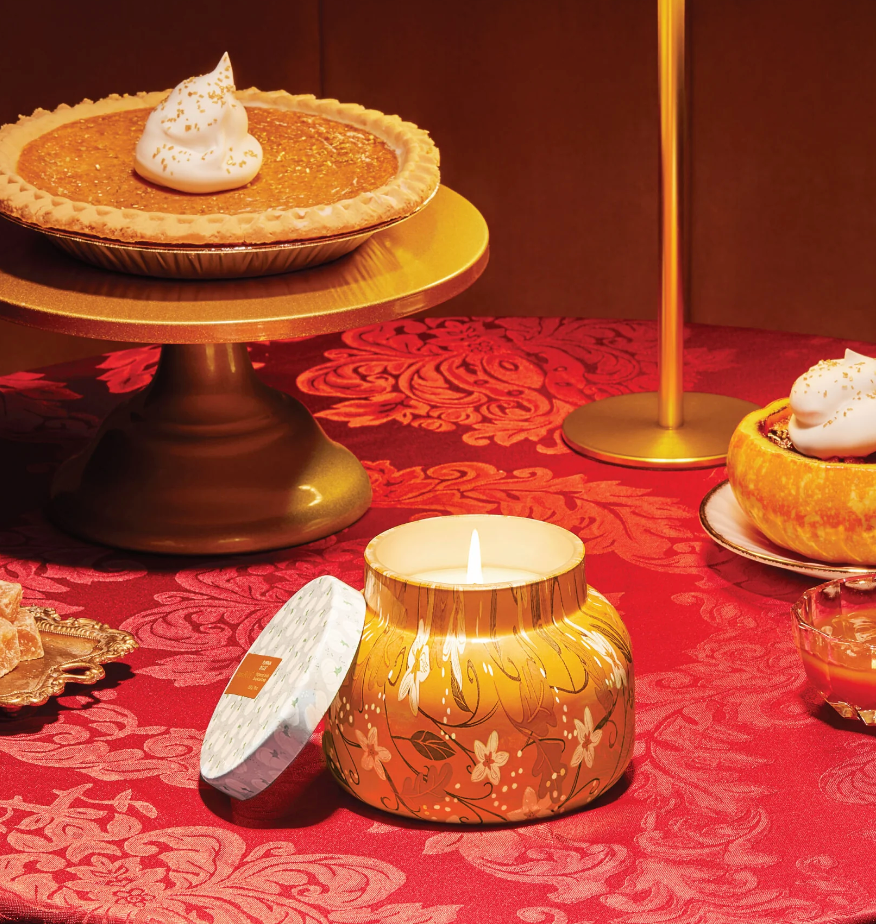 Capri Blue Holiday Pattern Play Pumpkin Dulce Signature Jar, 19 Ounces