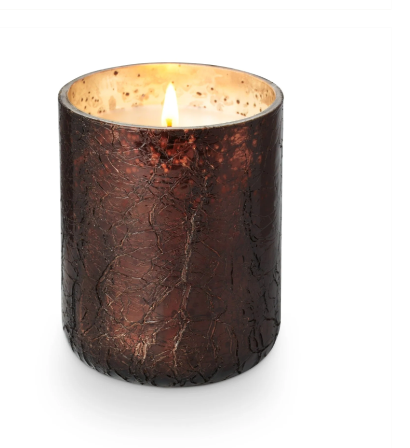 Illume Midnight Pumpkin Small Boxed Crackle Glass Candle