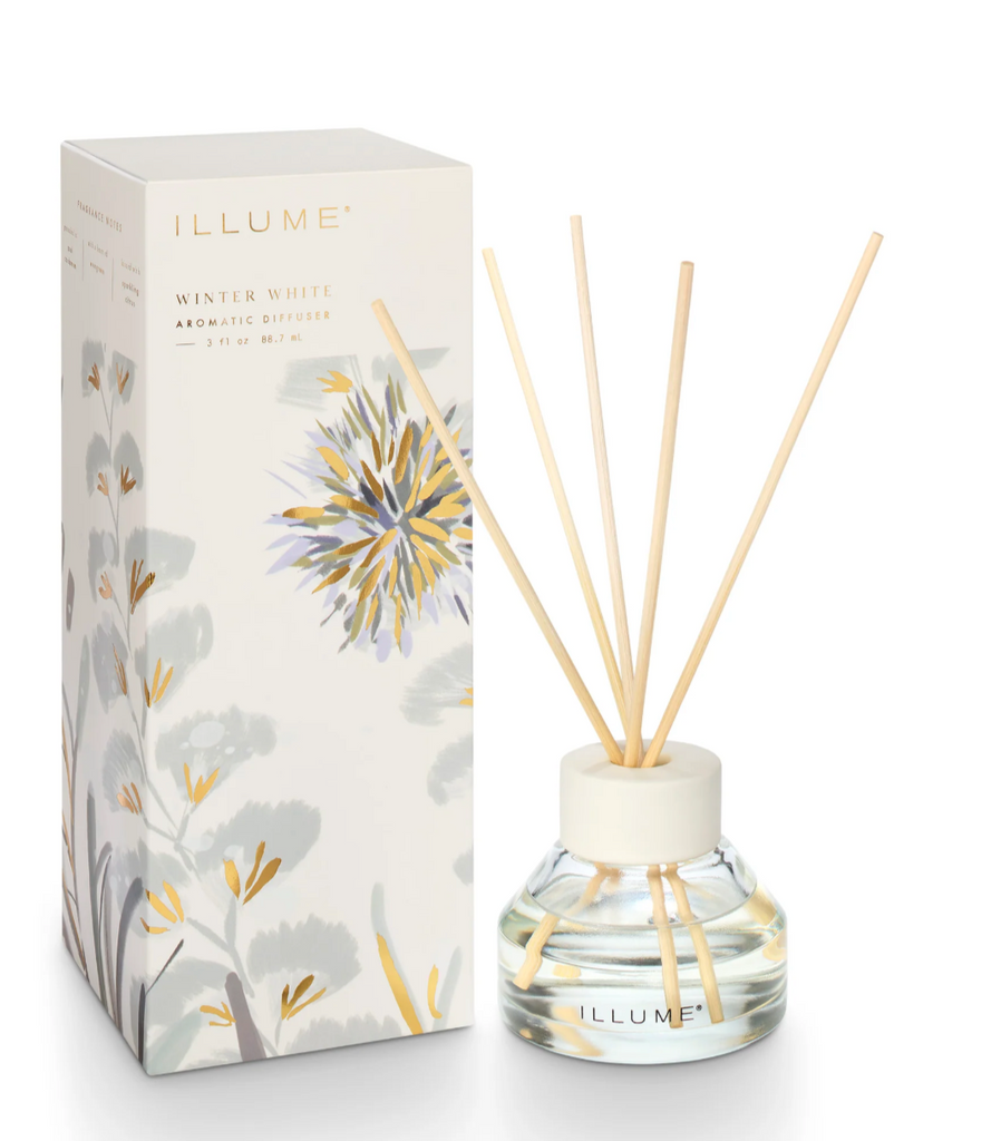 Illume Winter White Refillable Aromatic Diffuser