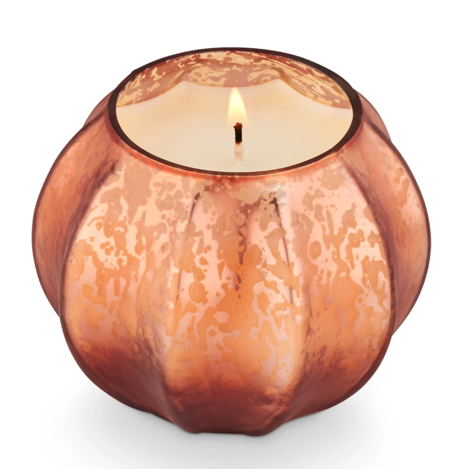 Illume Midnight Pumpkin Mercury Glass Candle