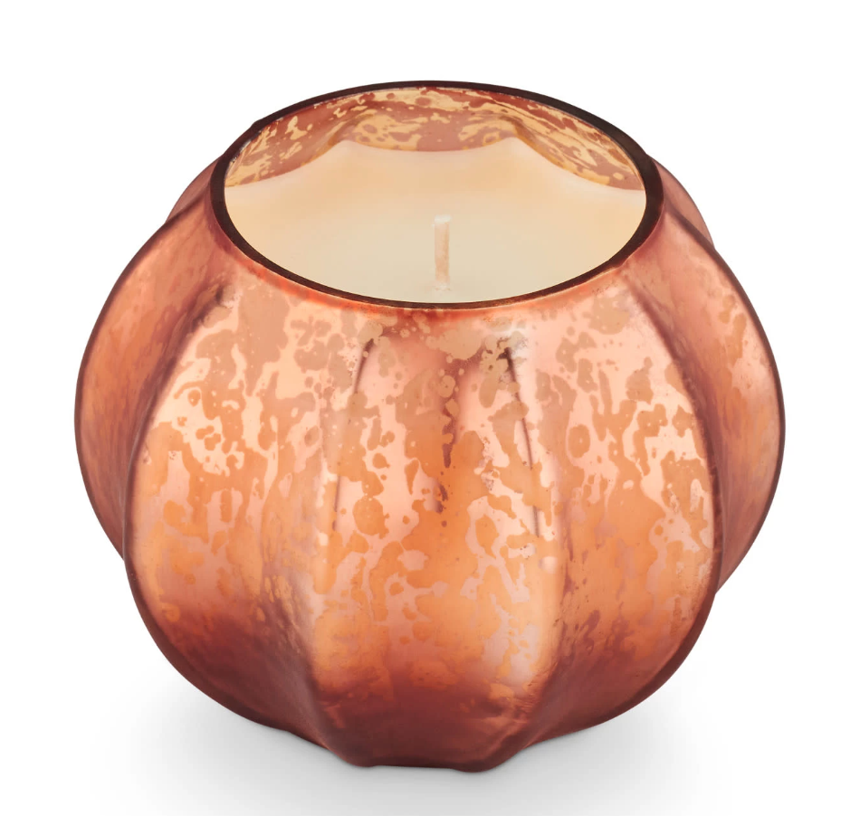 Illume Midnight Pumpkin Mercury Glass Candle