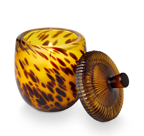 Illume Woodfire Glass Acorn Candle
