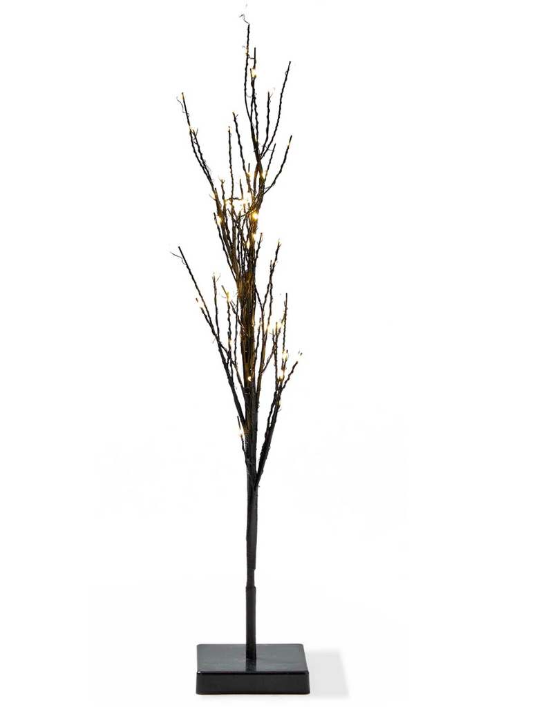 Black Tree w/ LED Lights, 2 Sizes