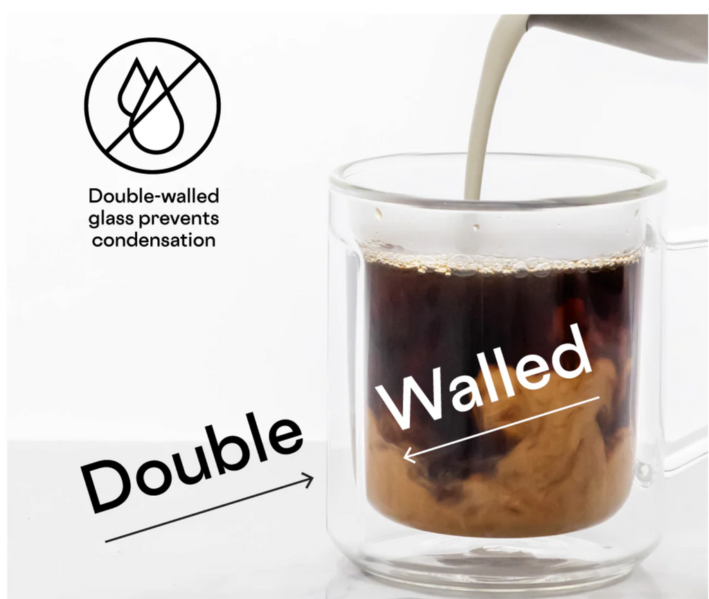 Corkcicle Clear Glass Mug - Double Pack, 12 Ounces
