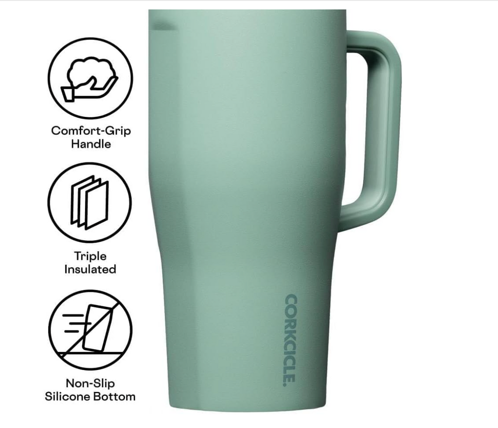 Corkcicle Leakproof Cruiser, Thyme - 22 Ounce