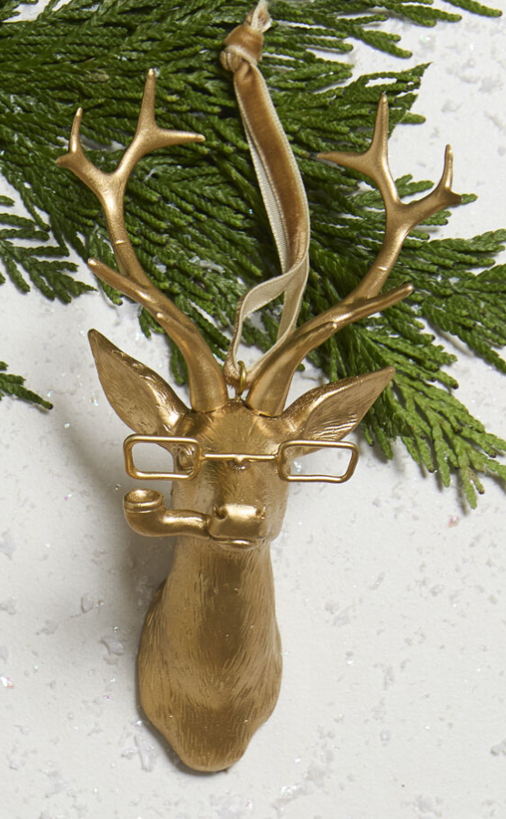 Eric + Eloise (E+E) Collection Ornament w/ Bright Gold Finish, 6 Styles