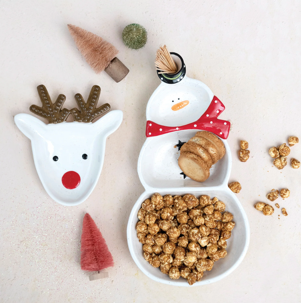 Ceramic Reindeer Shaped Plate