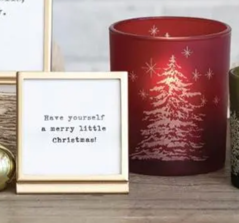 3" Gold Frame w/ Easel and Saying, 3 Styles