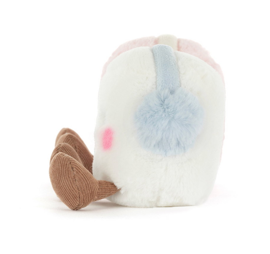 Jellycat Amuseables Toastie Pink and White Marshmallows