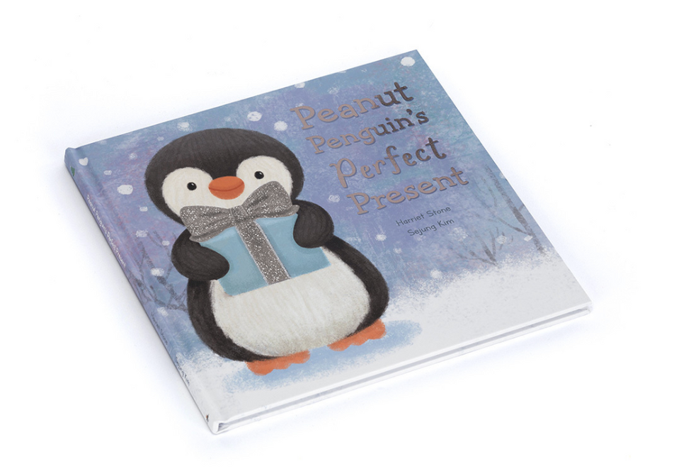 Jellycat Peanut Penguin's Perfect Present Book