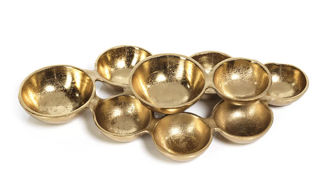 Cluster Serving Bowls, Gold