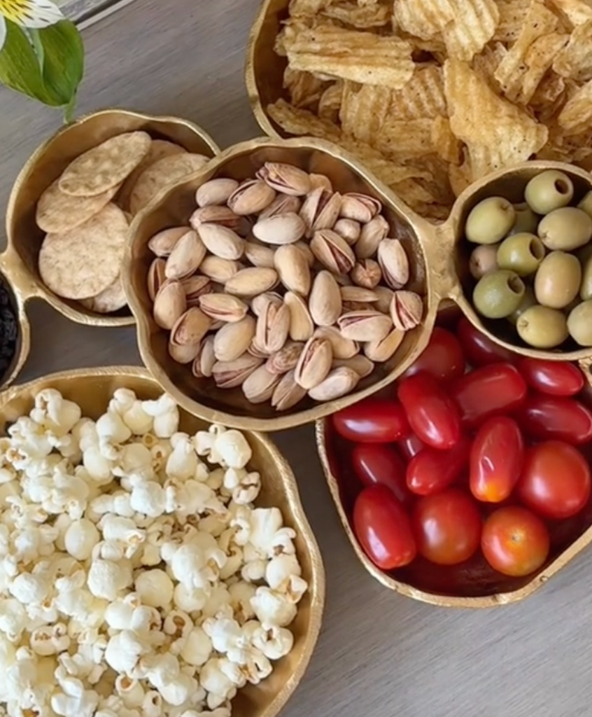 Cluster Serving Bowls, Gold