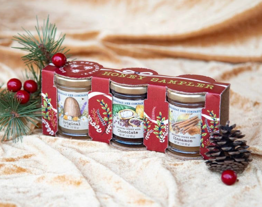 Savannah Bee Company Holiday Whipped Honey Sampler
