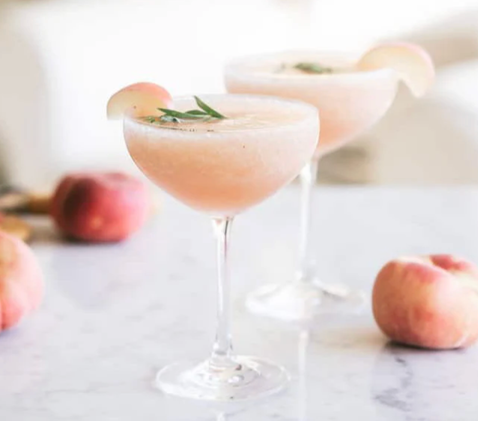 Noble Mick's Craft Cocktail - Winter White Peach Bellini Frozen Cocktail
